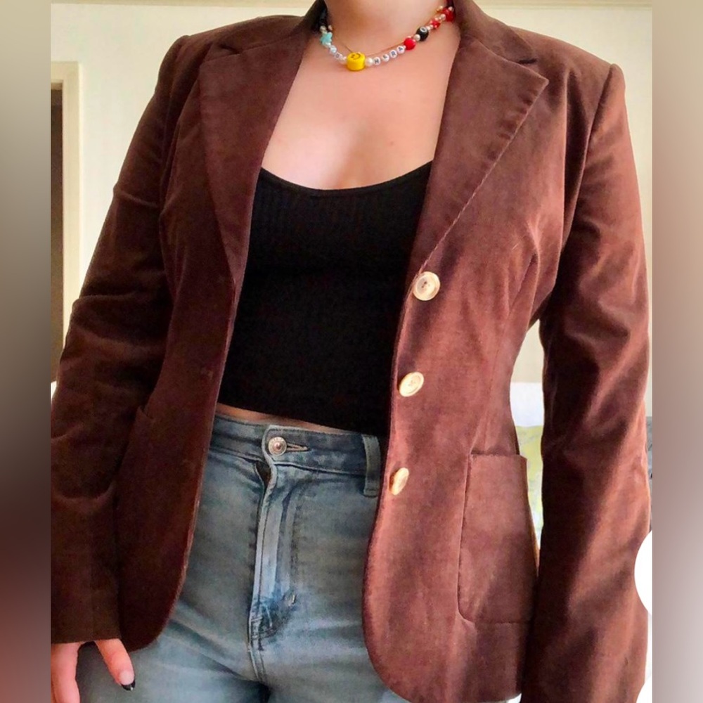 Lilly Pulitzer Blazer Chocolate
brown corduroy size 4